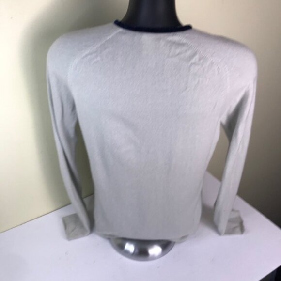 Banana Republic Vintage Cashmere Velvet Trim Cardigan Sweater Buttons Soft Top M - Picture 5 of 14